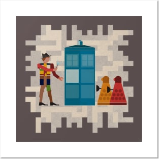 ancient doctors and daleks, oh my! Posters and Art